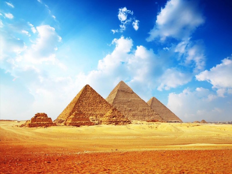 Giza Pyramids Panoramic View Giza Pyramids Panoramic View